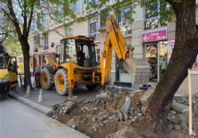 Герасимовски: Почна реконструкцијата на улицата „Ленинова“, воведен привремен режим на сообраќај