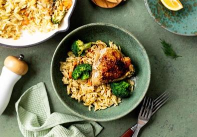 Печено пилешко со ориз