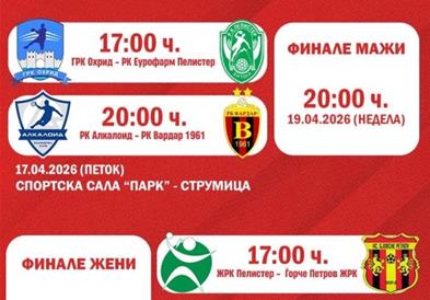 Струмица од денеска домаќин на финалните турнири во ракометниот Куп на Македонија