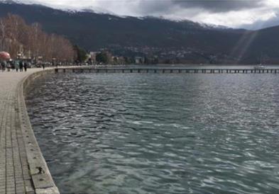 Нивото на водата на Охридското Езеро сантиметар под месечниот просек