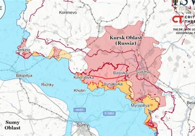 Украина гради голема одбранбена линија, видлива од вселената 