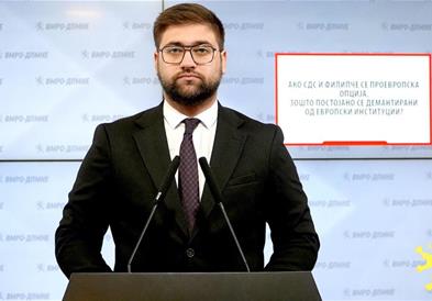 Манасиевски: Ако СДС и Филипче се проевропска опција, зошто постојано се демантирани од европски институции?