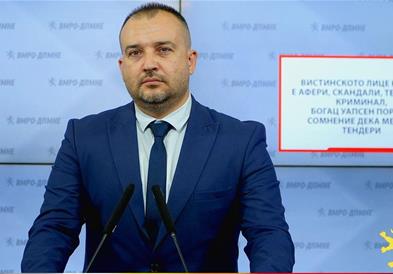 Лефков: Вистинското лице на СДС е афери, скандали, тендери и криминал, Богац уапсен поради сомнение дека местел тендери 