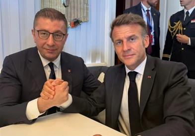 Мицкоски на Фејсбук: Пријателска и срдечна средба со францускиот претседател  Макрон