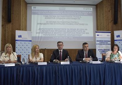 Експертите од Националната конвенција за ЕУ: Безбедноста на водата станува национален приоритет во услови на климатски промени