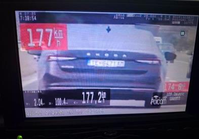 Лишен од слобода возач кој управувал возило со двојно поголема брзина поголема од дозволената