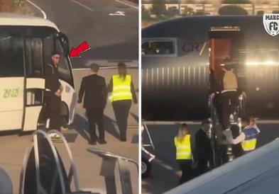 Видео: Роналдо не се врати во Португалија со соиграчите, замина соприватен авион