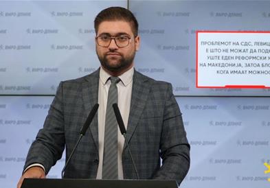 Манасиевски: Проблемот на СДС, Левица и ДУИ е што не можат да поднесат уште еден реформски успех на Македонија, затоа блокираат кога имаат можност
