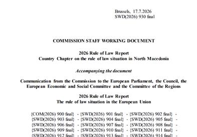 Продолжуваат партиските препукувања по извештајот на Европската комисија за владеењето на правото