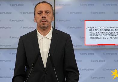 Петрушевски: Додека СДС се занимава како да ќари политички поени, надлежните во државава работат 