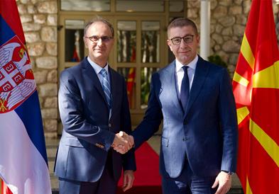 Мицкоски: Остварив тет-а-тет средба со премиерот на Србија, проф. д-р Ѓуро Мацут