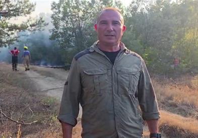 Ангелов: Попладнево повторно се разгоре пожарот кај Штип, во близина има викендици