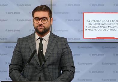 Манасиевски: За кубење коса 4 години, за 150 ќебапи 3 години, а за Ласкарци, Модуларна и Мазут, одговорност нема