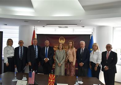Федералниот судија Пол Бајрон во посета на Уставниот суд: Транспарентноста е една од најмоќните алатки за градење доверба