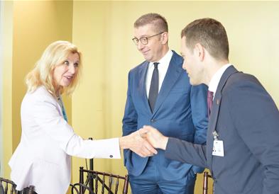 Мицкоски во Њујорк на панел, чиј домаќин беше финскиот претседател 