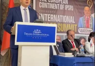 Стерјовски на Самитот за мир во Тирана: „Нашите идентитети треба да бидат мостови, а не ѕидови“