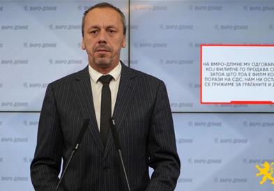 Петрушевски: На ВМРО-ДПМНЕ му одговара филмот кој Филипче го продава секој ден затоа што тоа е филм кој носи порази на СДС