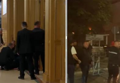 Хаос во Приштина: Кордони полицајци, солзавец кон демонстрантите, блокирани пратениците (ВИДЕО) 