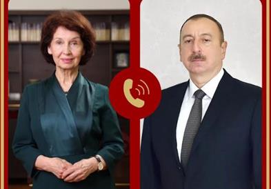Сиљановска-Давкова оствари телефонски разговор со претседателот на Република Азербејџан, Илхам Алиев