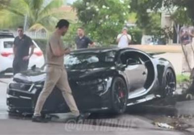 „Bugatti“ се излизга на влажен коловоз: Јутјубер нуди да го купи уништениот автомобил (ВИДЕО)