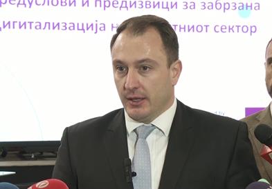 Министерот Андоновски на панел-дискусија за дигитализација на приватниот сектор