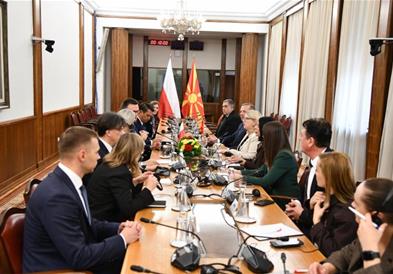 Потврдена поддршката на Полска за европскиот пат на Македонија