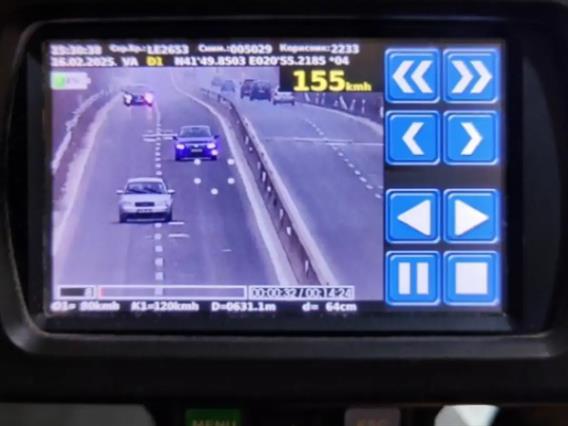 Битолчанец лишен од слобода кај мотел Дреново, возел со 151,  иако ограничената брзина е 80 километри на час