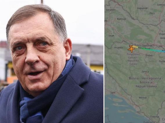 Авион на Владата на РС слета утрово во Белград, во него е најверојатно Додик