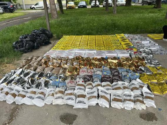 Акциска контрола во Тетово, пронајдени 453 штеки цигари и 199 килограми тутун без документација