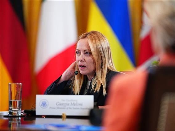 Мелони: Италија поддржува безбедносни гаранции за Украина по моделот на НАТО