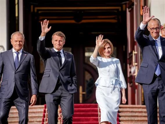 Мерц, Макрон и Туск од Кишињев го поддржаа пристапот на Молдавија во ЕУ 