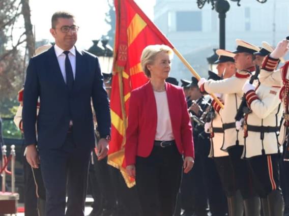 Фон дер Лајен следната недела на турнеја низ Западниот Балкан, в среда ќе престојува во Скопје 