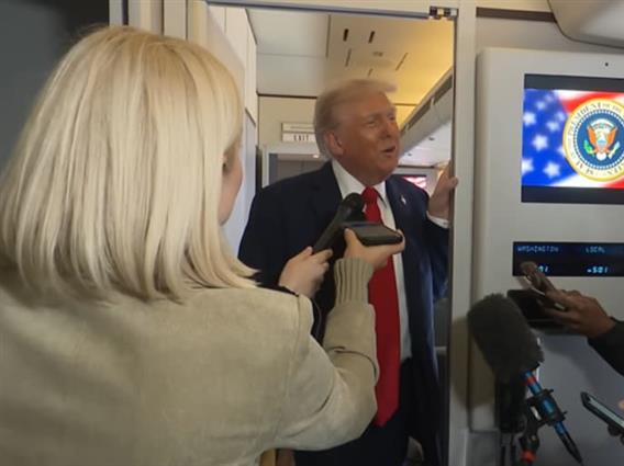 Трамп на новинарите во авионот им објаснил зошто мисли дека нема да оди во рајот (ВИДЕО)