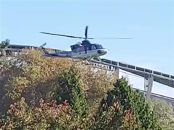 Хеликоптер на МВР слета во Gрадскиот парк – 5. саем „Скопје air fair“