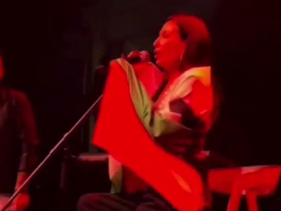 Српската пејачка Цеца исвиркана од публиката во Велес откако на концерт го подигна бугарското знаме