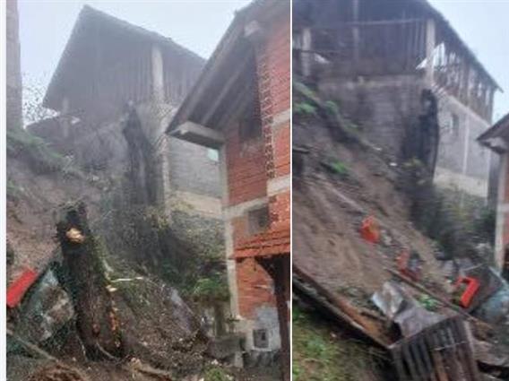 Четири куќи во тетовска Шипковица се загрозени поради свлечиште, се евакуираат жителите