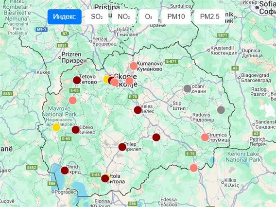 МЖСПП стави во функција нов веб портал за квалитет на воздухот
