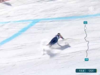 Видео: Страшен пад на шампионката Линдзи Вон  на олимпискиот спуст