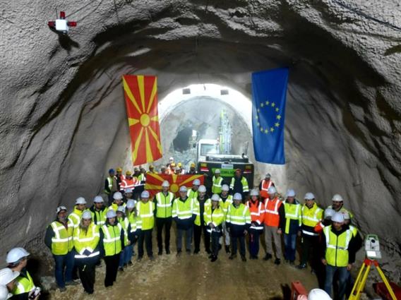 Ивановски: Пробиен последниот тунел во изградбата на пругата Бељаковце - Крива Паланка