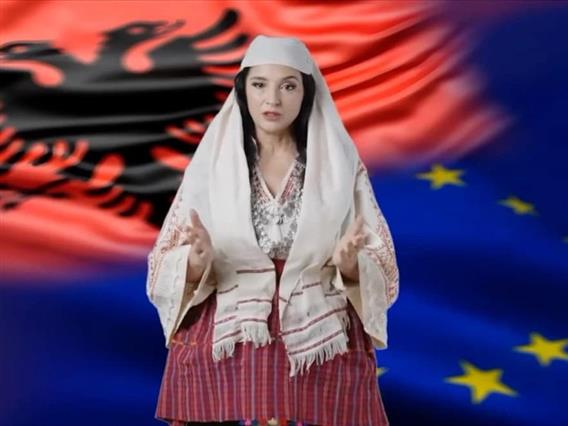 Албанска актерка бара еден милион евра: Владата го претворила нејзиниот лик во „виртуелна министерка“ (Видео)