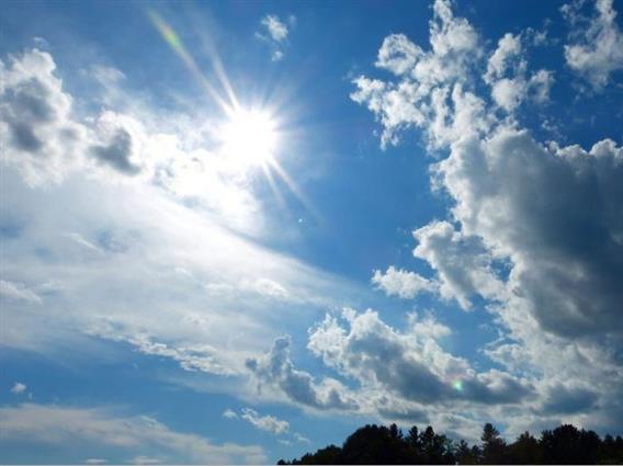 Сончево време со умерена облачност