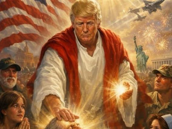 Трамп објави ВИ фотографии како да е религиозна фигура и исцелител 