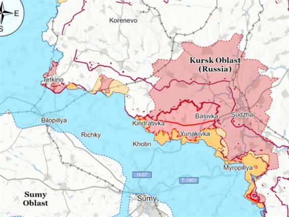 Украинагради голема одбранбена линија, видлива од вселената 