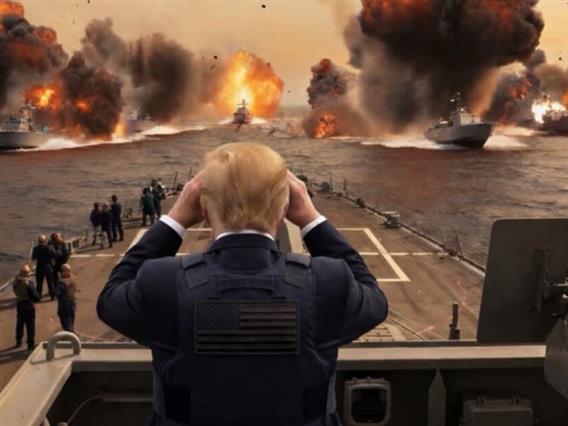 Трамп објави десетина генерирани снимки за војната со Иран: Дронови паѓаат како пеперутки (ФОТО)
