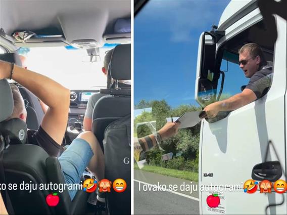 Погледнете како членовите на Црвена Јабука потпишаа автограм за фан (ВИДЕО)