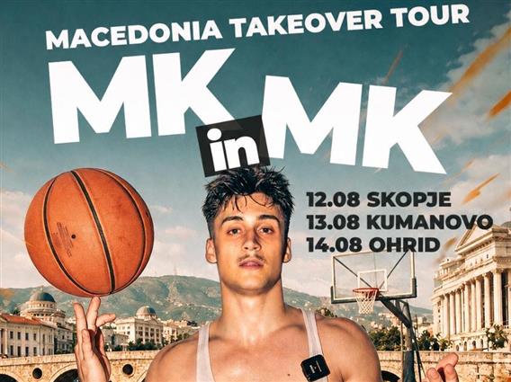 „Macedonia Takeover – MK in MK“: Највлијателниот креатор на улична кошарка Мат Киатипис ќе ја промовира Македонија пред милионска публика