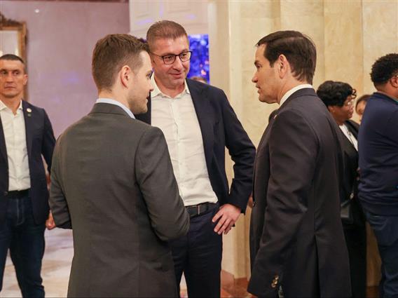 Мицкоски: Разговарав со државниот секретар на САД, Марко Рубио.