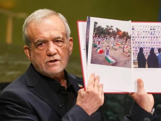 Иранскиот претседател во ОН покажуваше фотографии од мртви деца: Ние само се браневме