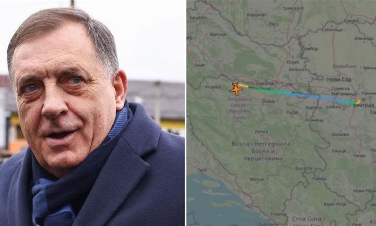 Авион на Владата на РС слета утрово во Белград, во него е најверојатно Додик