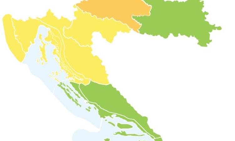 Портокалов метео аларм за регионот на Загреб
